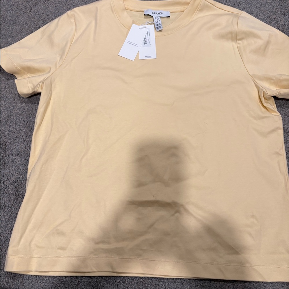 SPANX Soft Yellow Tee